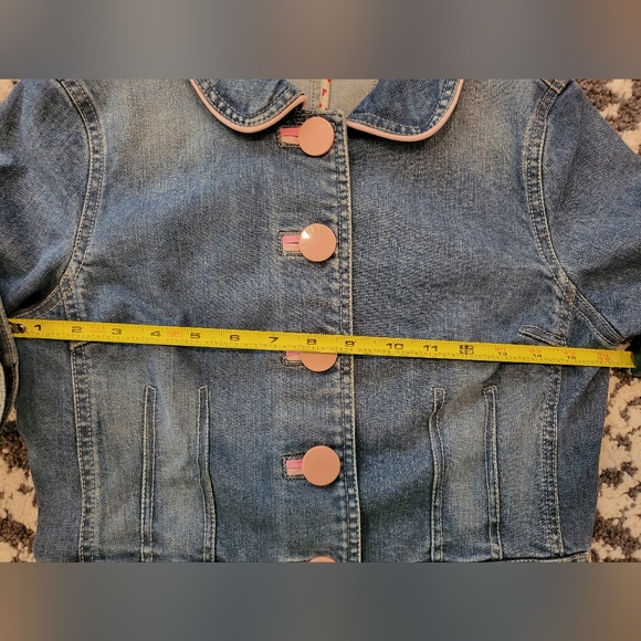 Marc Jacobs Denim Jacket Peter Pan Collar *Small - Picture 8 of 10
